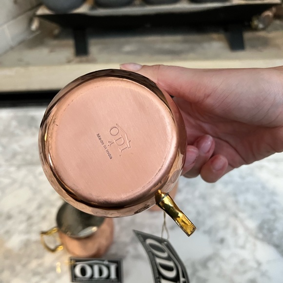 16 Oz. Nickel-Lined Solid Copper Hammered Moscow Mule Mug, Set of 4 - Picture 5 of 7